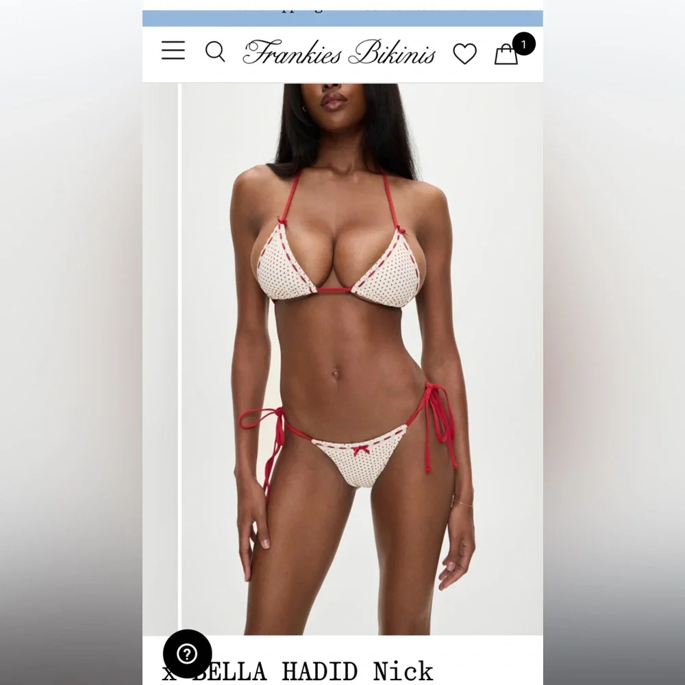 Bella Hadid x Frankie’s Bikinis collab bikini set - Picture 1 of 4